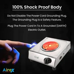 Airex 1250 Вт нагревательная плита из нержавеющей стали радиальный Электрический нагреватель G-катушка