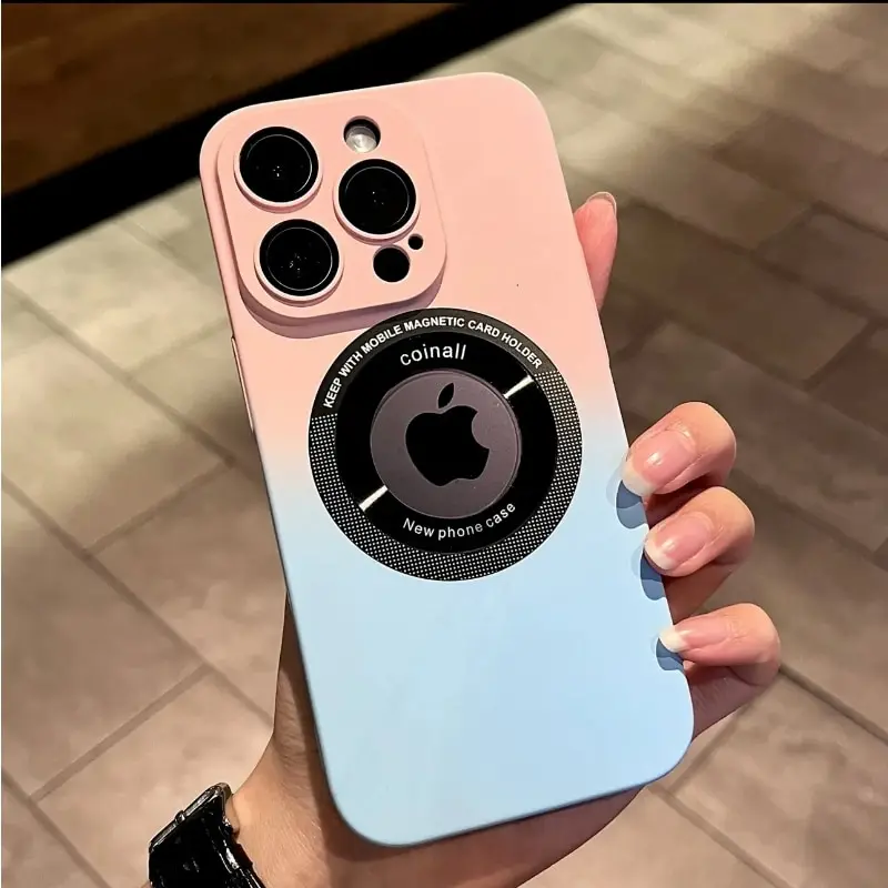 Luxury For Magsafe Wireless Charge Hard PC Phone Case For iPhone 14 13 12 11 Pro Max 14 Plus Magnetic Gradient Color Matte Cover