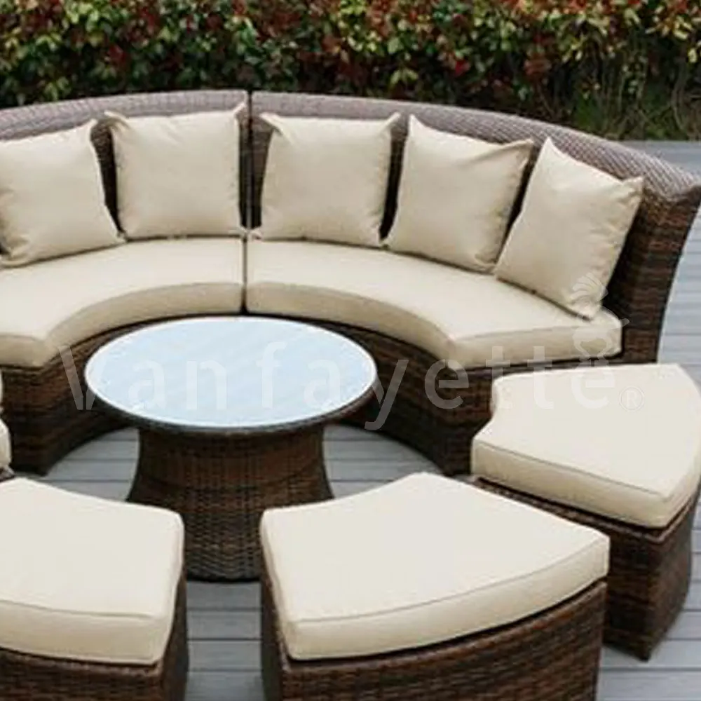 Nacyii Round Couch Outdoor Sofa Set for Party Event Project Hotel Furniture Interior Design