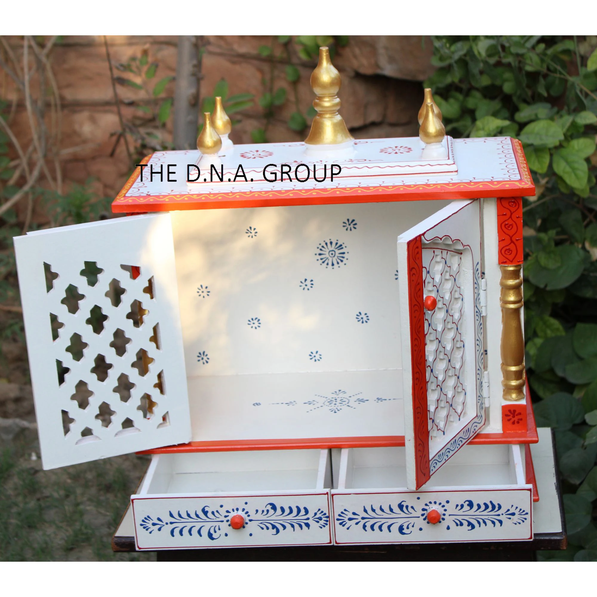 Ручная роспись индуистский деревянный храм Песочник мандир домашний Настенный декор ручная работа дерево