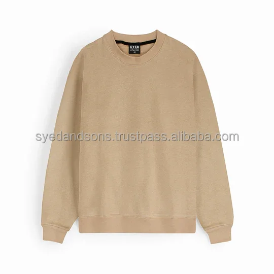 Syed & Son Latest Pullover Closure Thermal Sweatshirts for Modern Men Winter Season Solid Design with Pure and Reliable Material