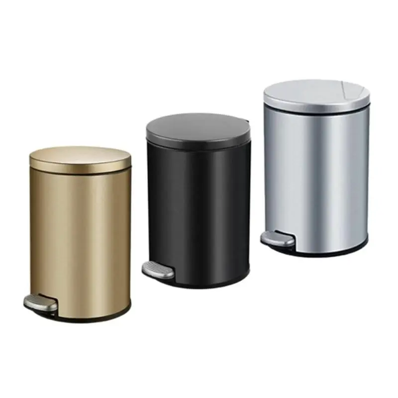 Stainless Steel Step Trash Can Garbage Bin for Kitchen 3L 5L 8L 12L 20L