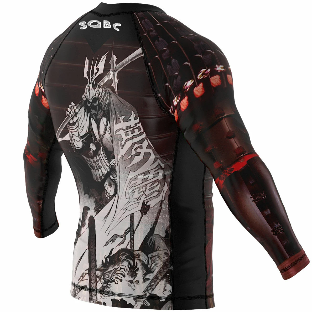 Sportswear 100% polyester man custom sublimation printed long sleeve mma bjj rashguard