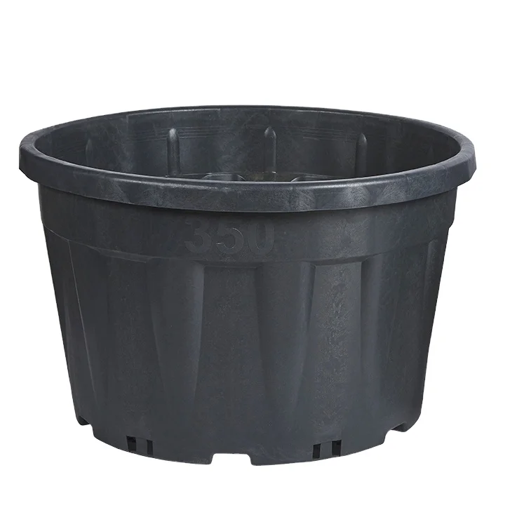 High Quality Non - Breakable Injection Mold Plastic 350 Liter Nursery Pot for Professional Plant Growers