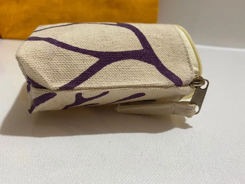 heat transfer 100% cotton canvas small pouch with zipper closure can be customized style color prints manufacturers supplier