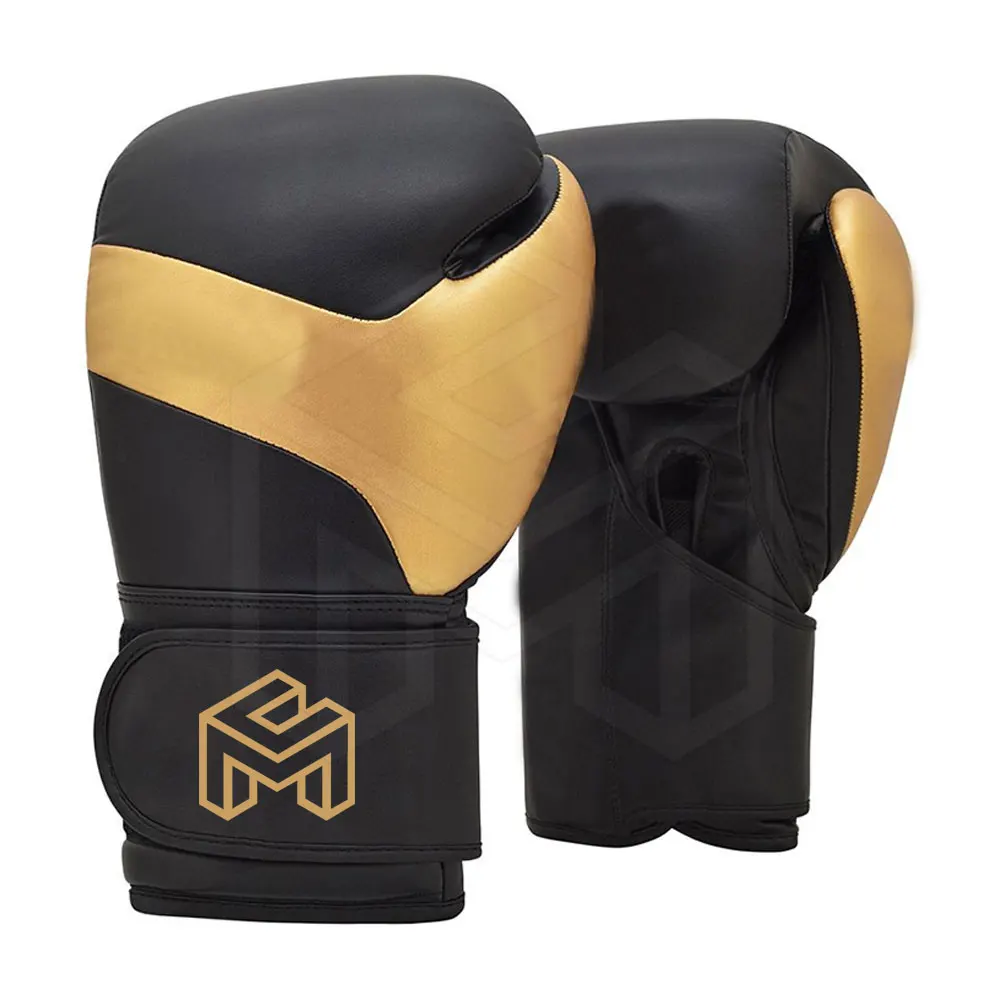 Latest Style Boxing Gloves Black & Golden Color Boxing Gloves Made In Pakistan Boxing Gloves