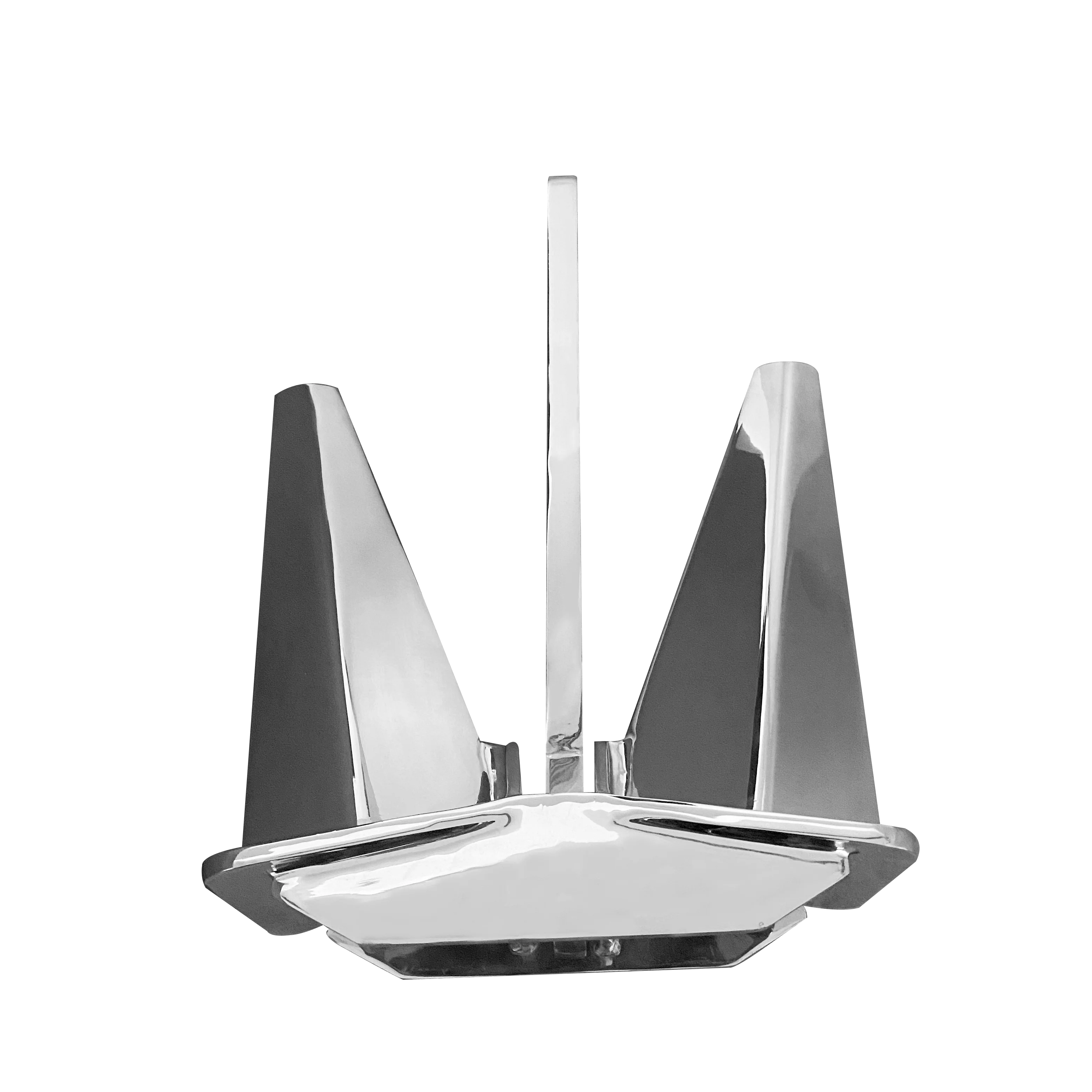 Boat Anchor 316 Stainless Steel Mirror Polished Pool Anchor Marine Hardware