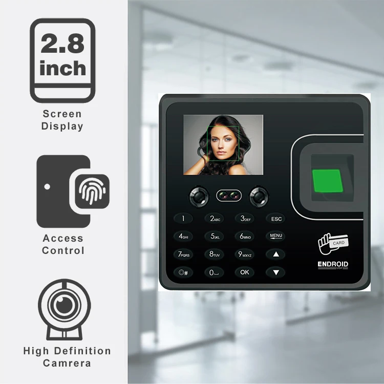 Cloud RFID Card reader fingerprint face time attendance machine with free sdk