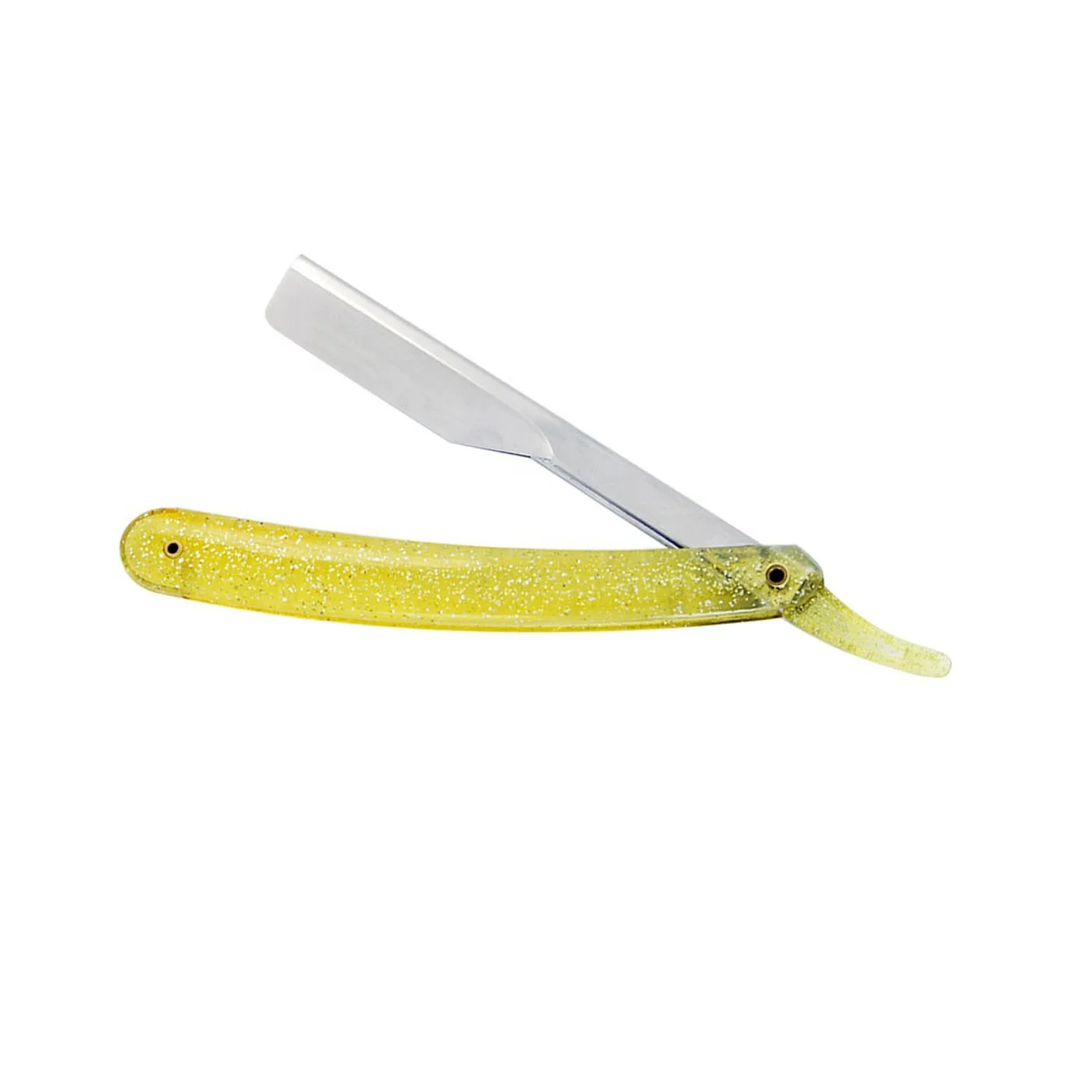 Private Custom Logo Plating Gold Professional Facial Straight Barber Razor BY SIGAL MEDCO