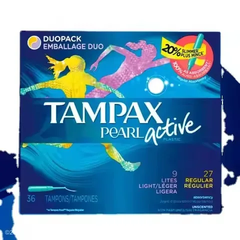 Тампоны Tampax Pearl Super Plus 50 Count x 2 (всего 100) без запаха с протекающей оплеткой хлопковый материал для детоксикации