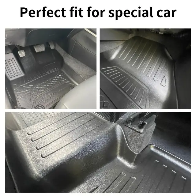 Автомобильные коврики TPR Заводские всепогодные автомобильные 3D для 2018-2023 Jeep Wrangler JL неограниченный передний набор