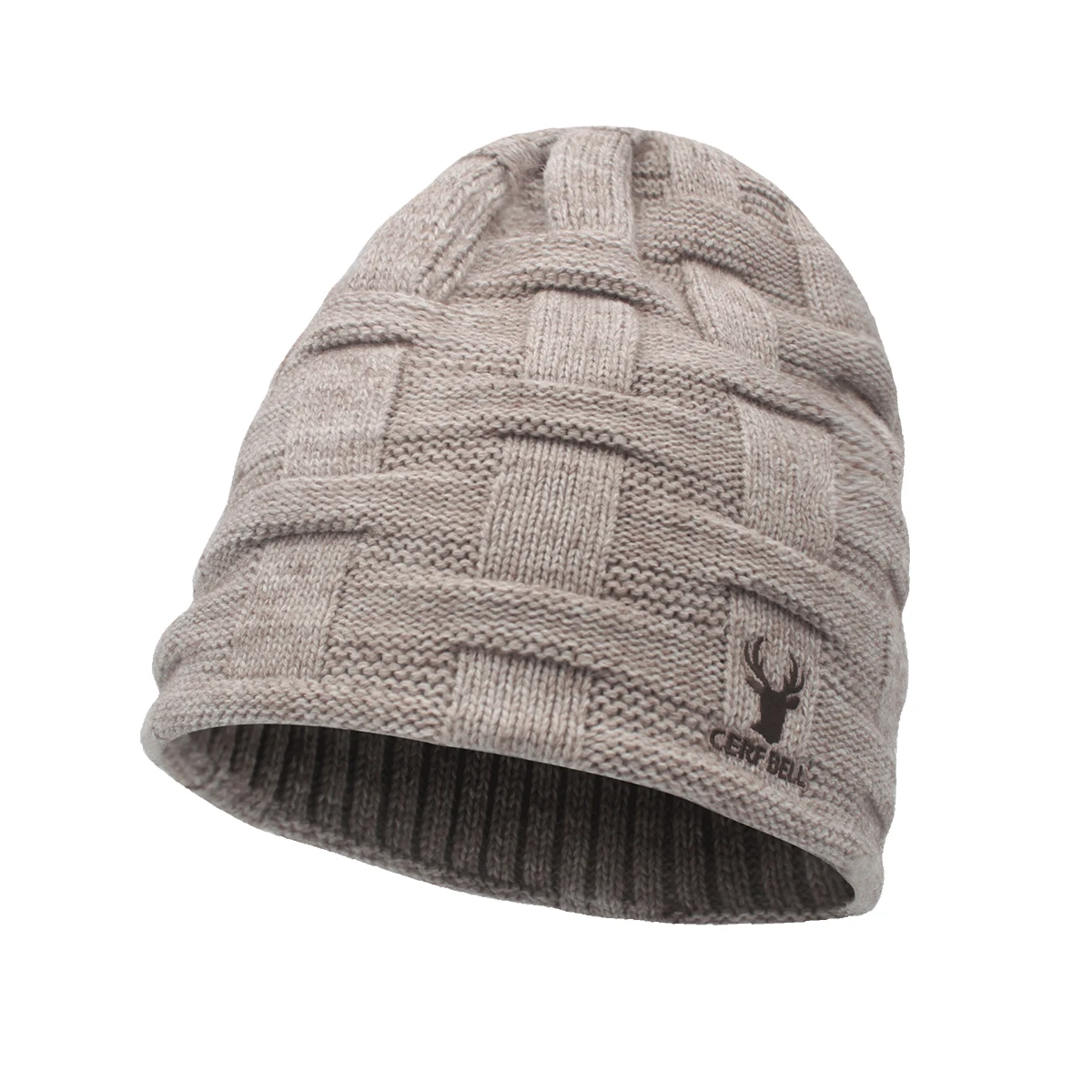 Вязаная шапка без запонки для зимы