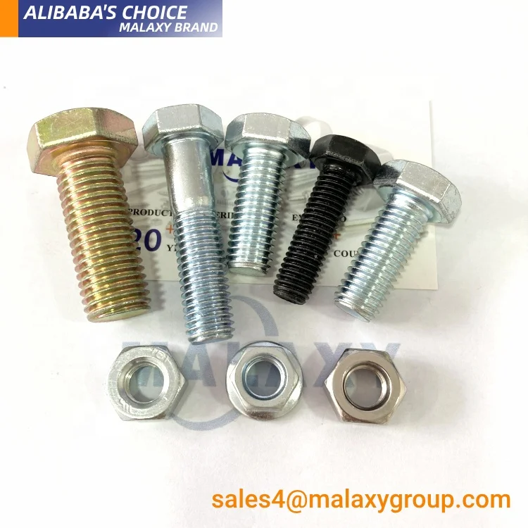 Malaxy Ansi/asme B18.2.1 Astm A307 класс 2/5/8 2 Гальванизированный шестигранный болт Unc Q195 (фут) (pt)