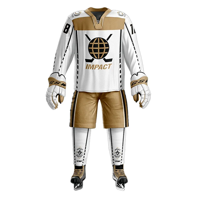 Customized Printing Logo Ice Hockey Uniform set Team wear Cheap price Custom 100% polyester Sportswear Ice Hockey Uniform