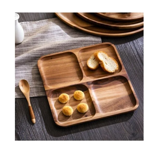 Indian Factory Made Design Mango Wooden Serving Platter Wholesale Manufacturer Table Top Mango Wood Serving Platter