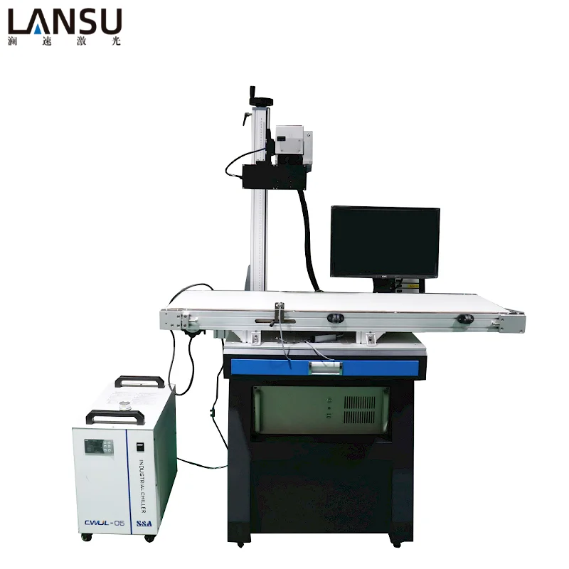 3W 5W UV laser marking machine with visual CCD positioning system automatic Identification uv vision laser marking machine