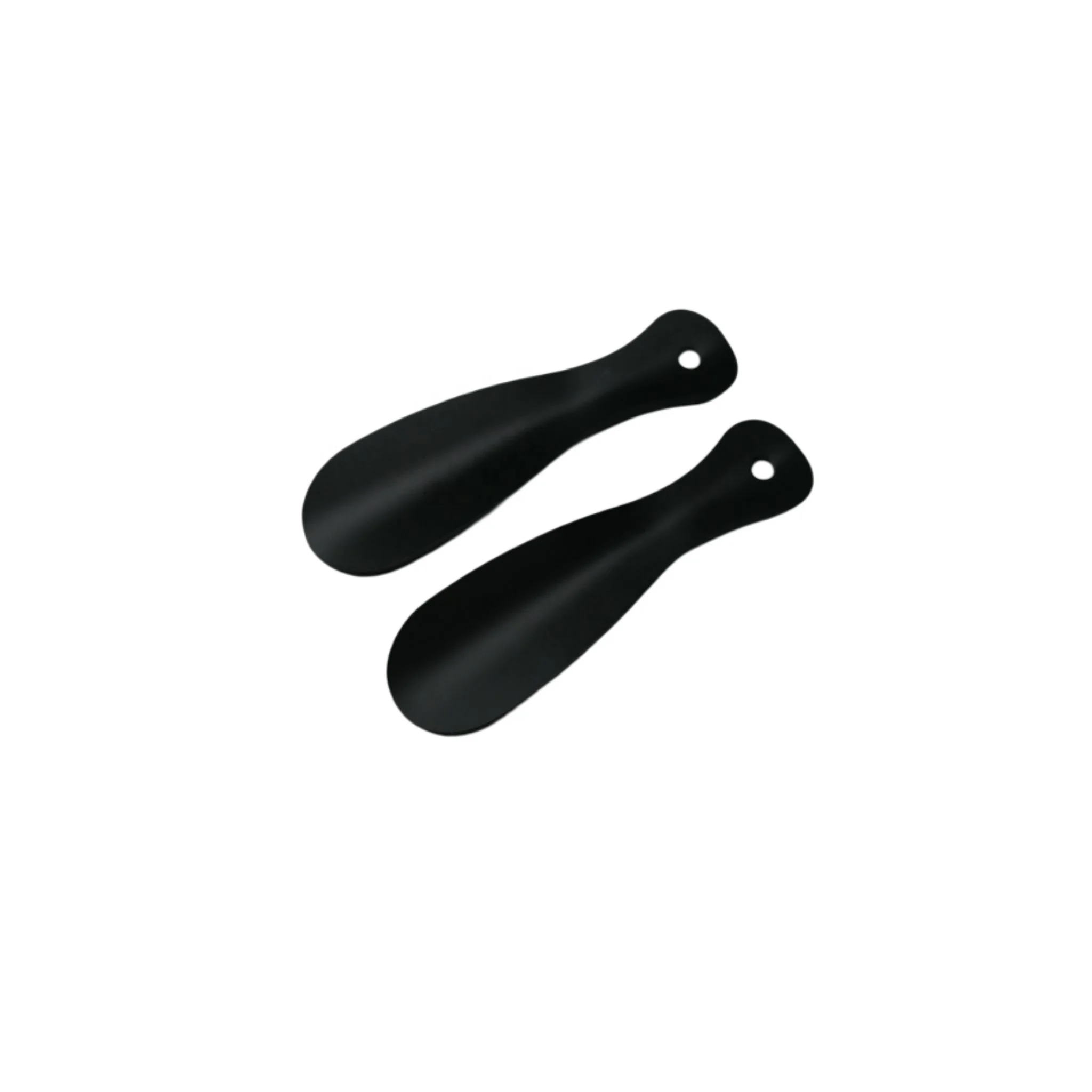 Black Matte Paint Metal Shoe Horn Stainless Steel ShoeHorn 7.5 Inches
