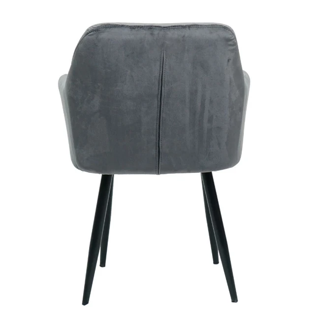 Wholesale Modern Design Upholstered Restaurant Furniture Velvet Fabric Dining Chairs with Metal Legs