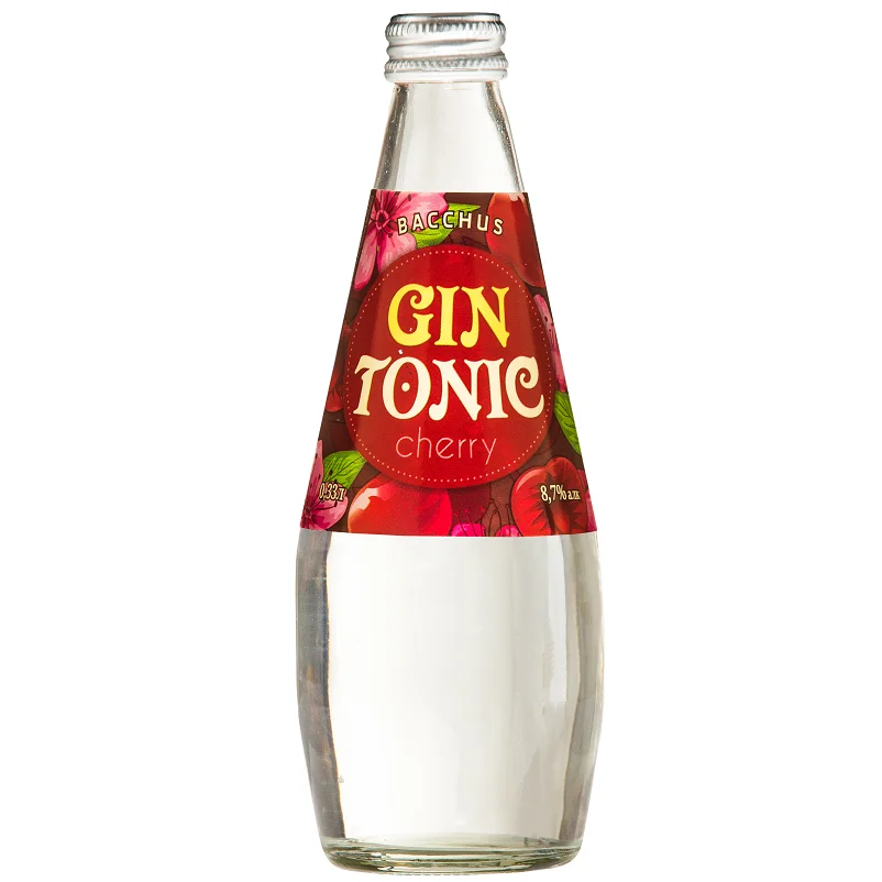 Газированный алкогольный напиток Джин тоник Вишня