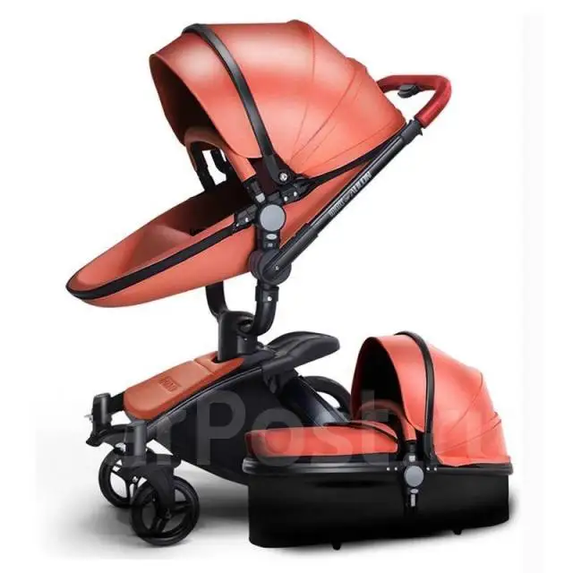 Foldable Luxury Baby Stroller Strollers for Babies and Black Baby Bassinet Stroller Anti-Shock Springs for wholesale