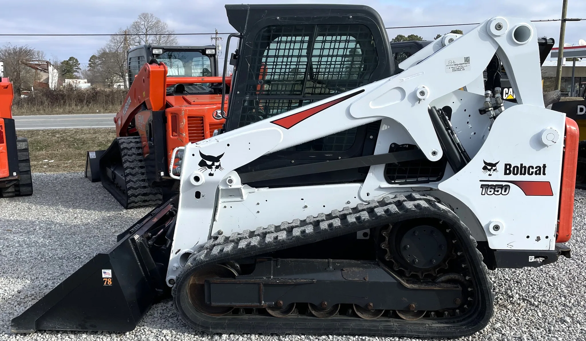 Ready for shipping used  2017 Bobcat T650 skid steer loader mini skid steer