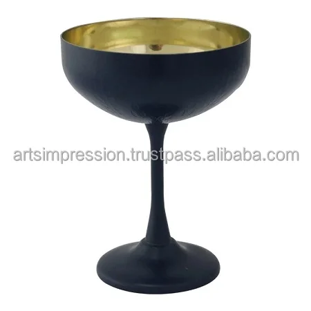 modern looking wine goblet pure steel 304 100% use for multiple use daily item nice look & shape silver matte items 2023 & 2024