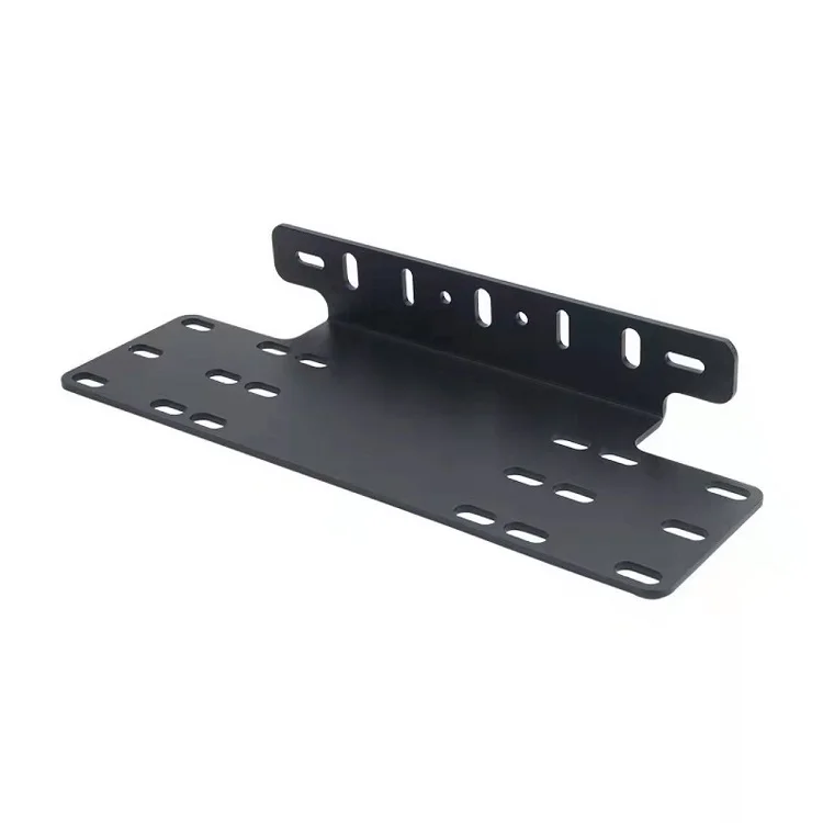 Custom Heavy Duty Sheet Metal Fabrication Aluminum License Plate Mounting Bracket for Off-Road Lights LED