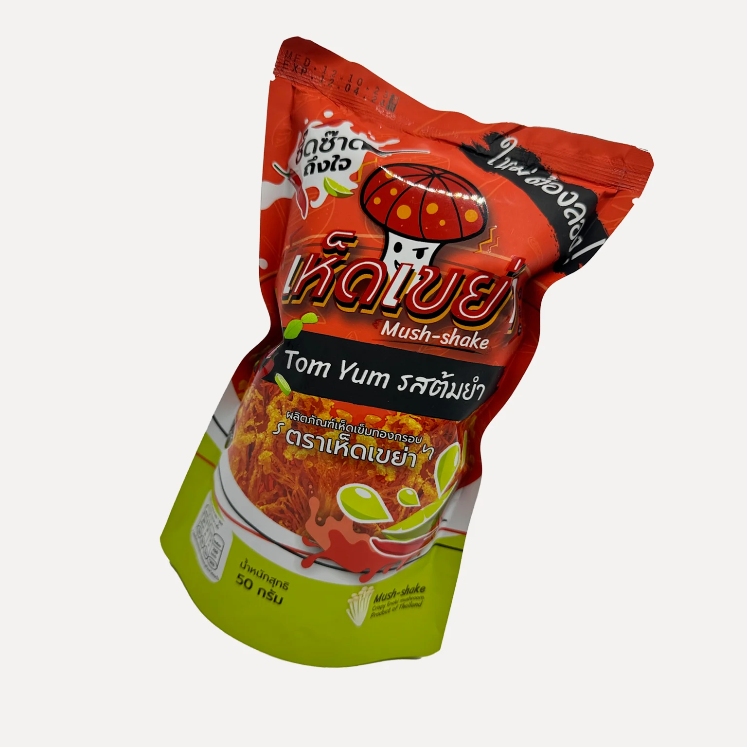 Premium Crispy Enoki Mushroom Snack Chips Tom Yum Flavor Wholesale Thailand-Sourced Fruit & Vegetable Snacks from Thailand