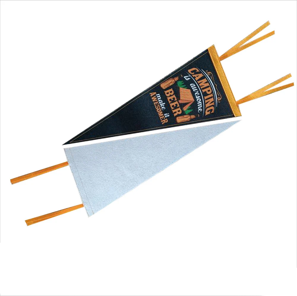 Promotion Advertising Sports Custom Felt Triangle Flag Pennant Banner NFL Football Fans Triangle Flag Banner