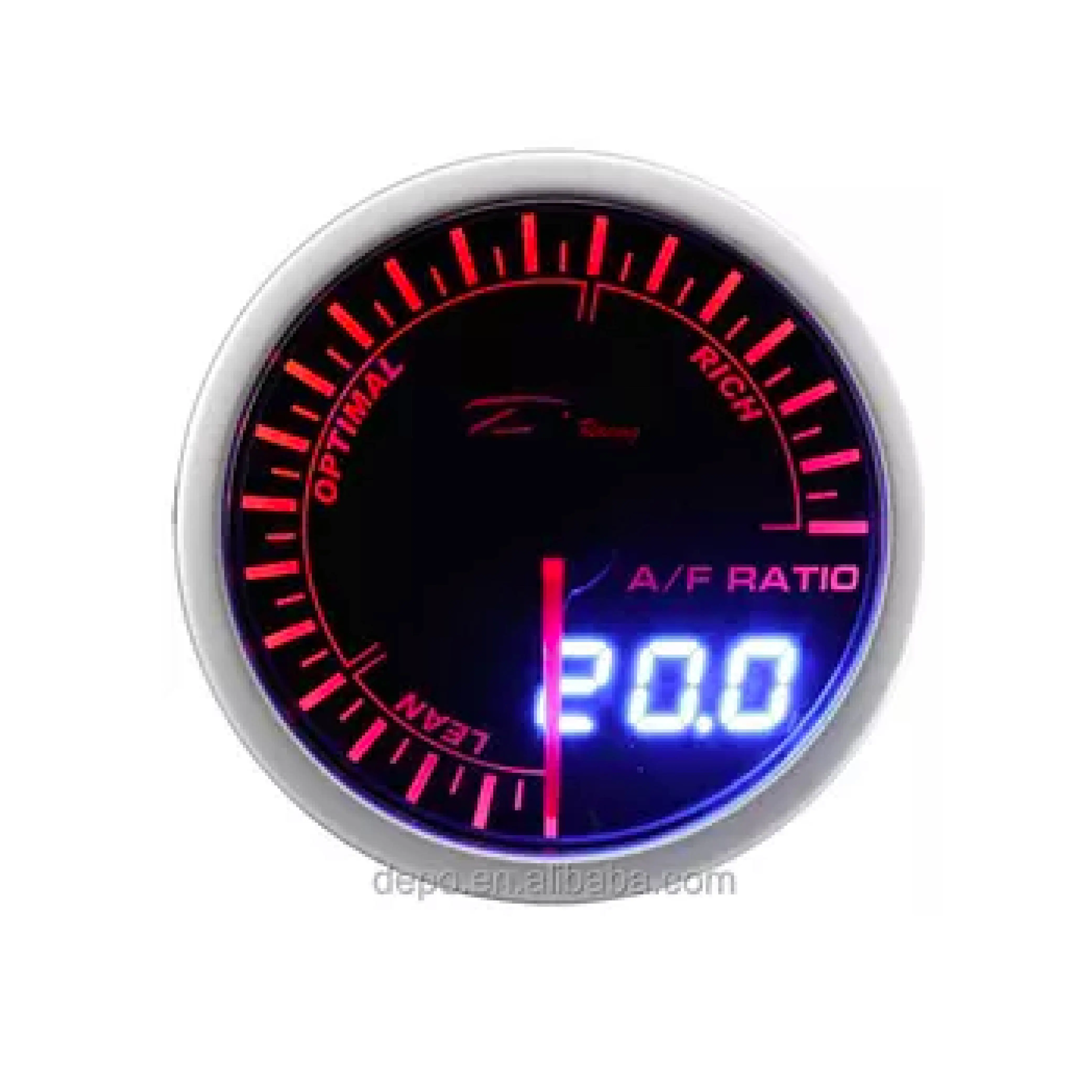 52mm Dual View Digital + Analog Auto Deporacing Air Fuel Ratio afr gauge Stepper Motor