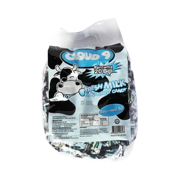 Top Sales Premium Quality Malaysia Wholesale Multi Colored Chocolate Sweet Tablet Candy Different Flavour Bag Packaging