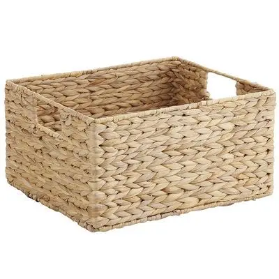 Colorful Eco-Friendly Picnic Fruit Water Hyacinth Storage Basket Woven Storage Basket from Vietnam Packed in Cartons and Boxes
