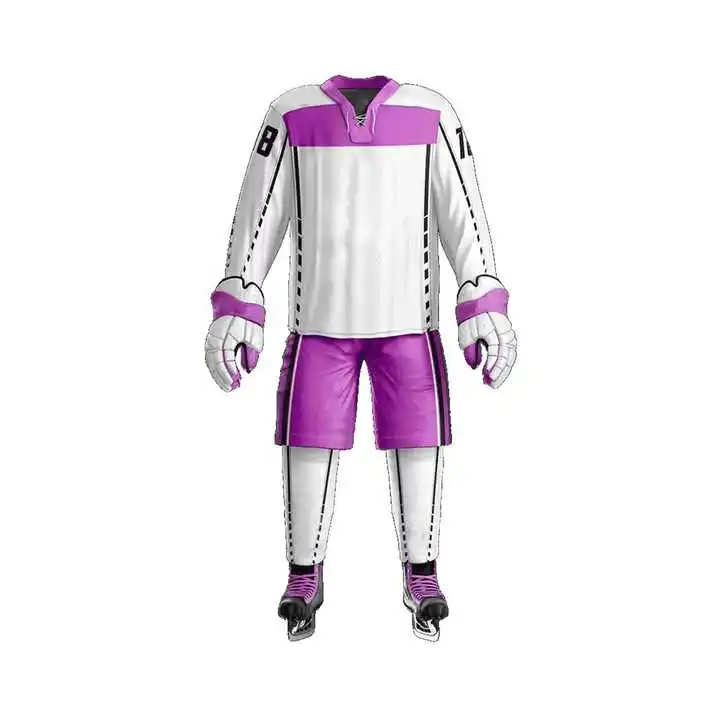 Custom Women Ice Hockey Uniform Suit in High Quality Custom Sublimation Shirts Embroidery Unisex OEM Customized Technics Logo