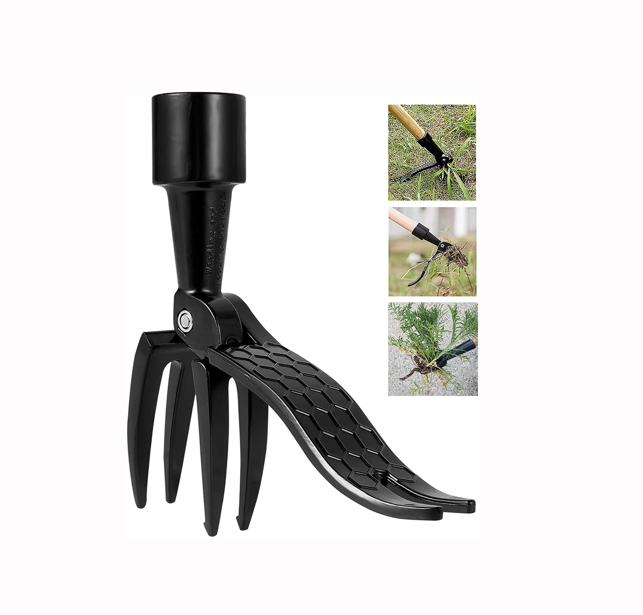 Stand Up Weed Puller Tool Weeding Head Replacement Metal Manual Weed Remover Handheld Picker Tools for Outdoor Garden Lawn