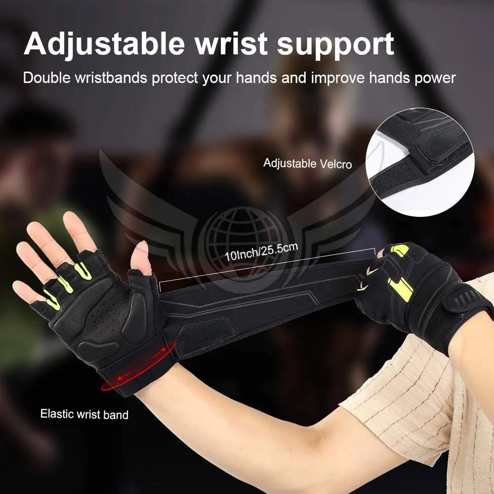 2022 Hot Sale Weight Lifting Gloves Half Finger Fitness Gym Gloves With Wrist Support For Men And Women