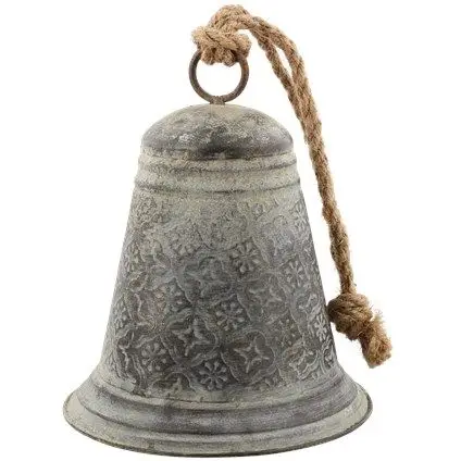 Latest Quality Garden Hanging Bells Metal Crafts Decorative Ornaments Sheet iron Hand Painted Finished Christmas Bells Hot Sale