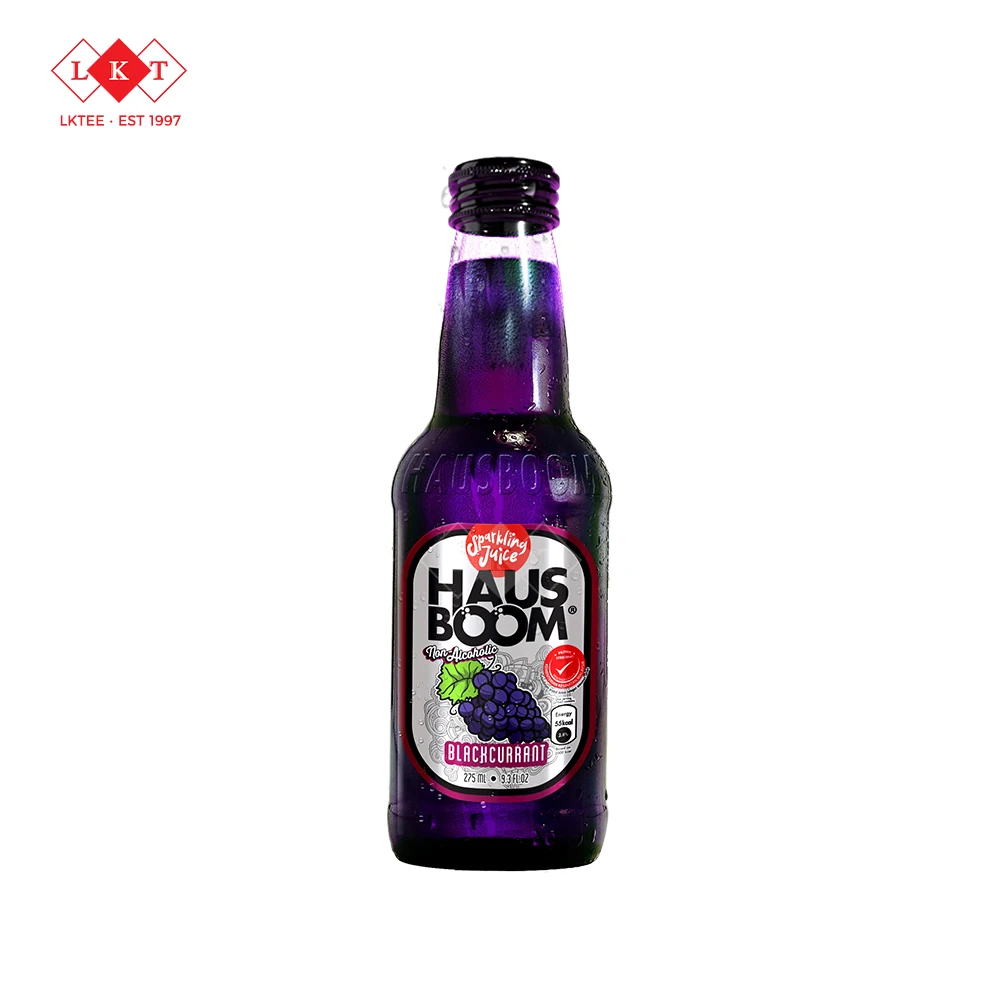 Mamee Hausboom Sparkling Juice 275ML Lychee Glass Bottle Beverages Soft Drinks Soda Exotic Drinks Wholesale Malaysia