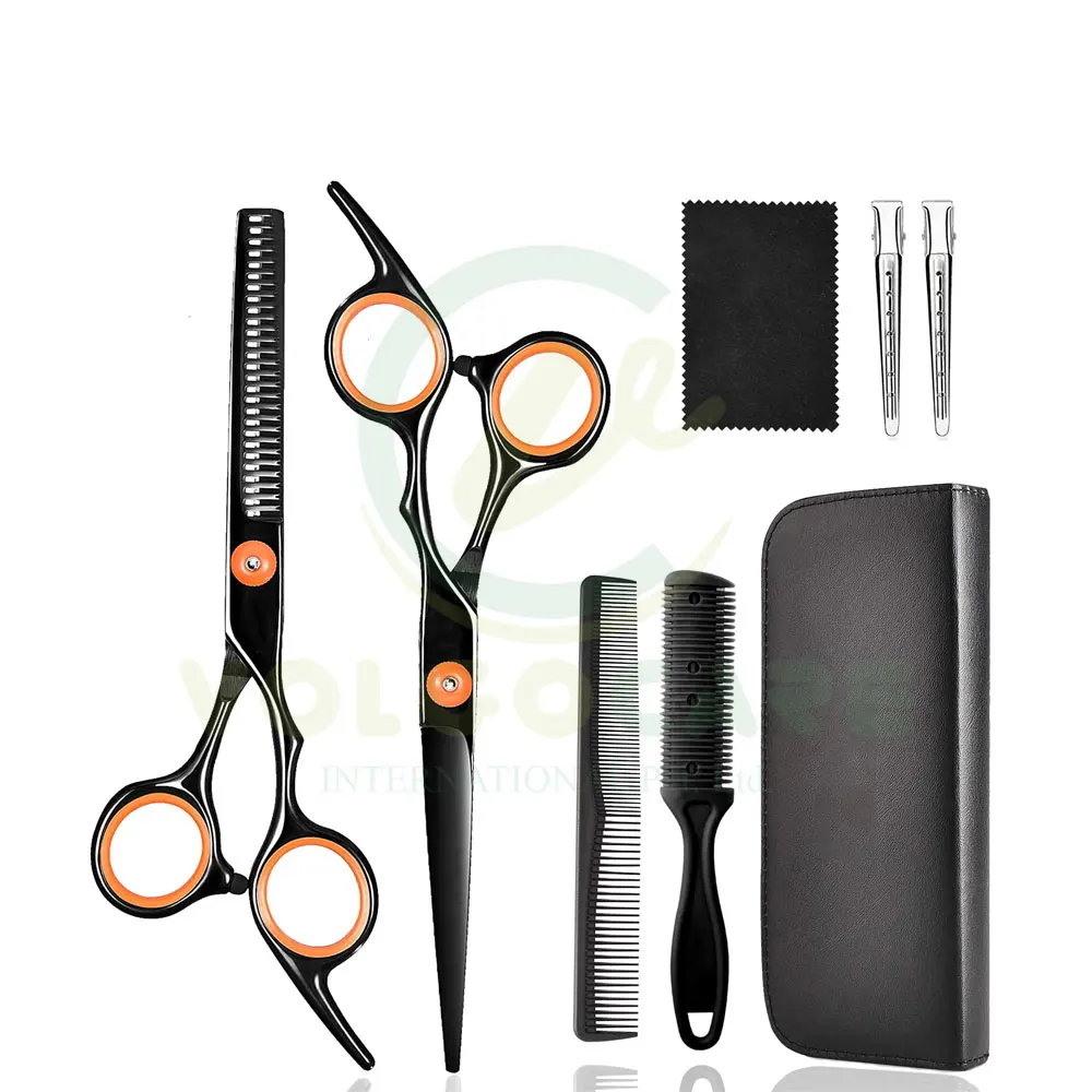 2024 Barber Scissors Set 6 inch steel Thinning Shears Hair Cutting Hair Scissors Hairdressing Scissors Set