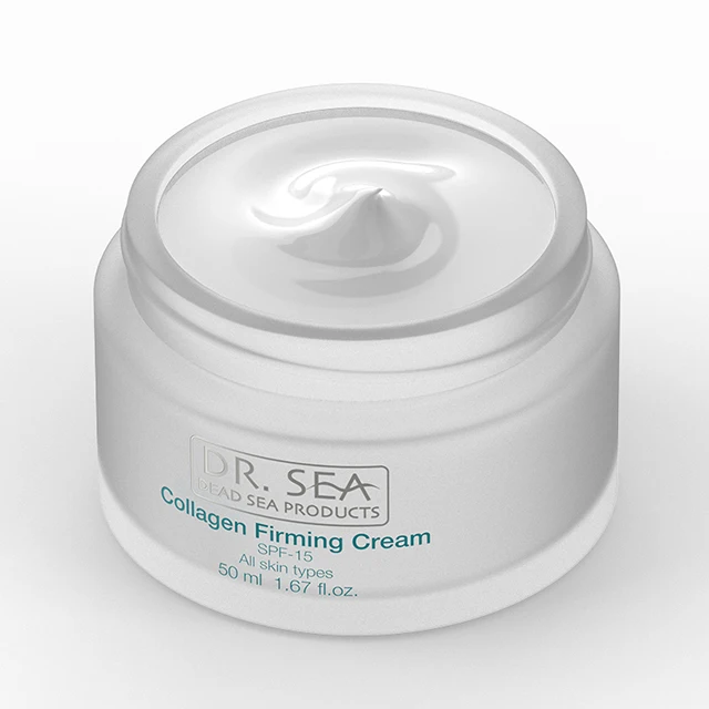 Укрепляющий крем Dr. Sea с коллагеном SPF 15-подтягивающий и укрепляющий овощным минералами Мертвого моря для всех типов кожи
