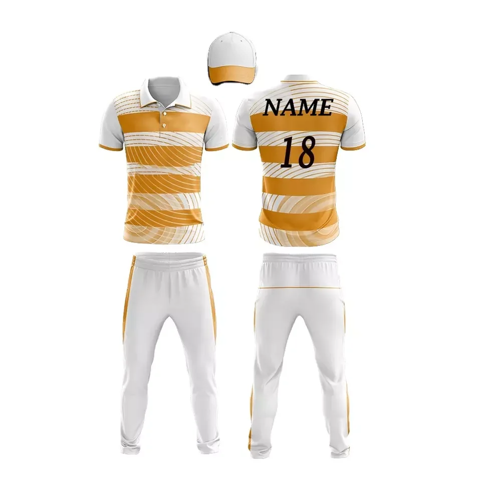 High Quality Custom Sublimated Cricket Wears Cricket Uniforms With Jerseys And Trousers Men High Quality Printed Cricket