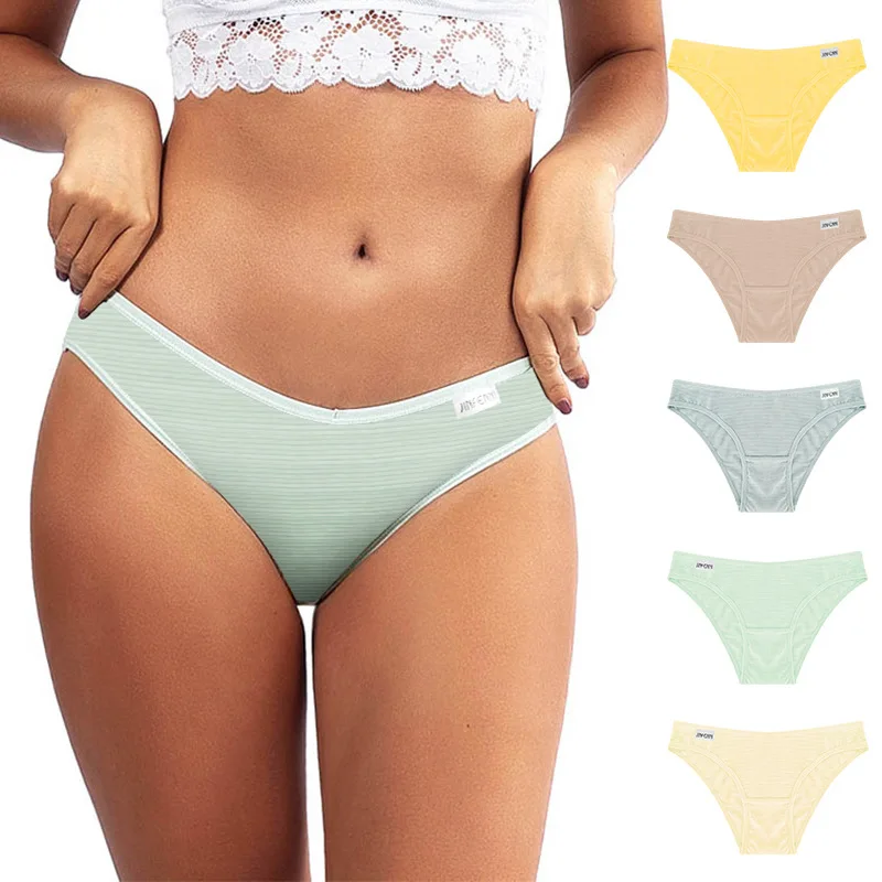 Custom Logo Multi Color Cute Girl Soft Elastane Seamless Cotton Underwear Women Panties