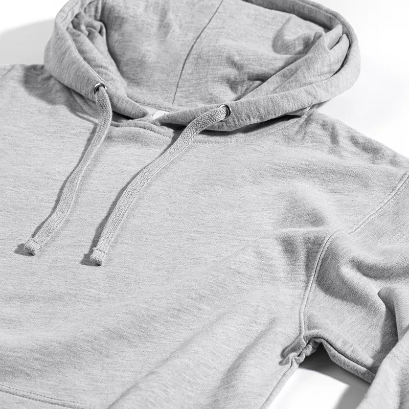 Bella Canvas Sweatshirt Heather Gray Jersey Lining Custom Hoodies Heavyweight Printing Hoodie Pullover Comfortable Soft Hoodies