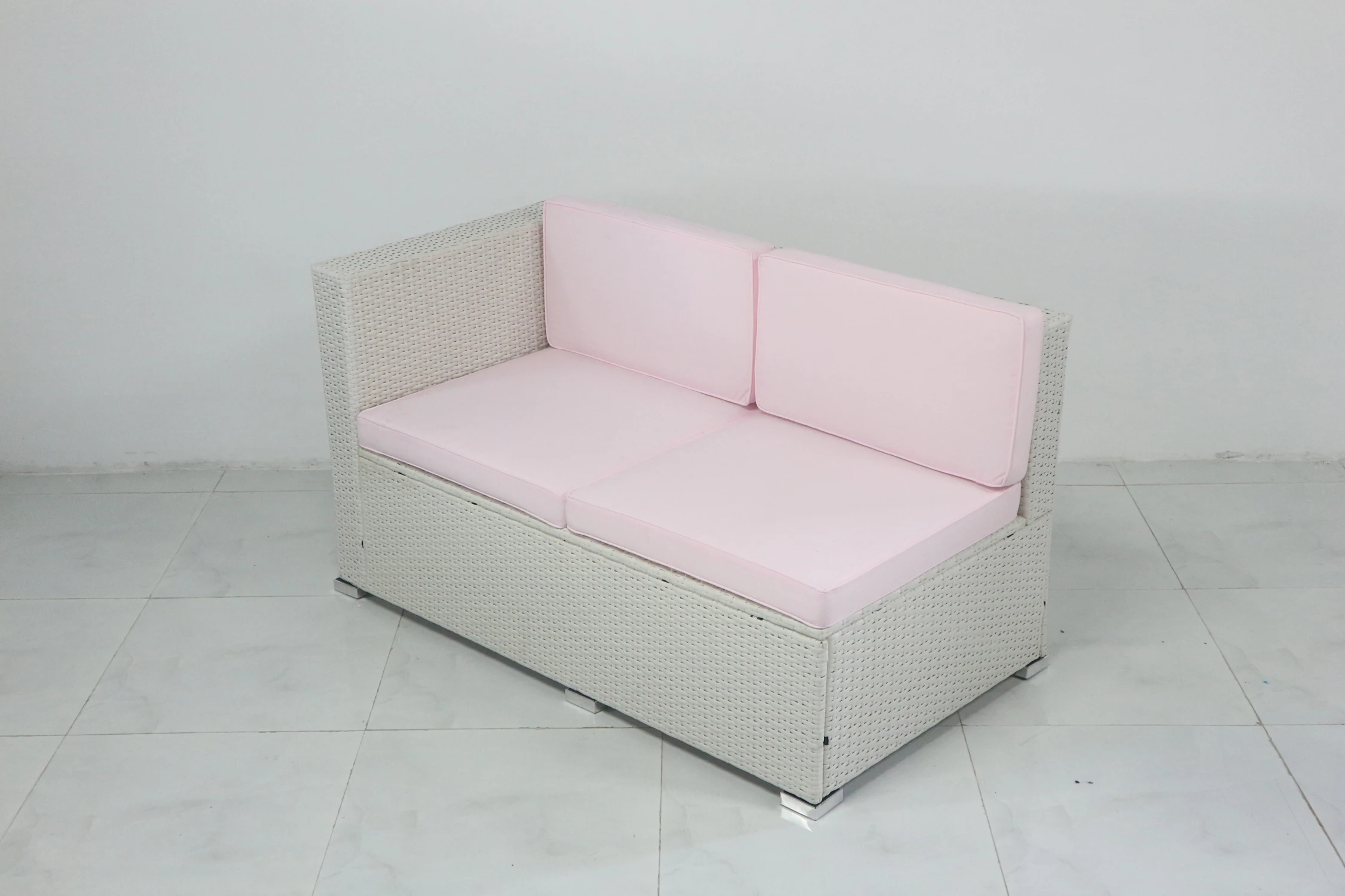 Высокое качество дешевая цена ПЭ плетеная садовая мебель диван угловой