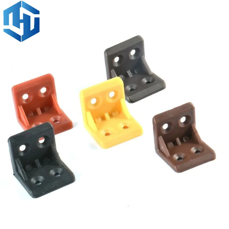 YHX L-Shaped Metal Corner Support Brackets 90-Degree Wood Sheet Joint Connectors Plastic Angle Bracket
