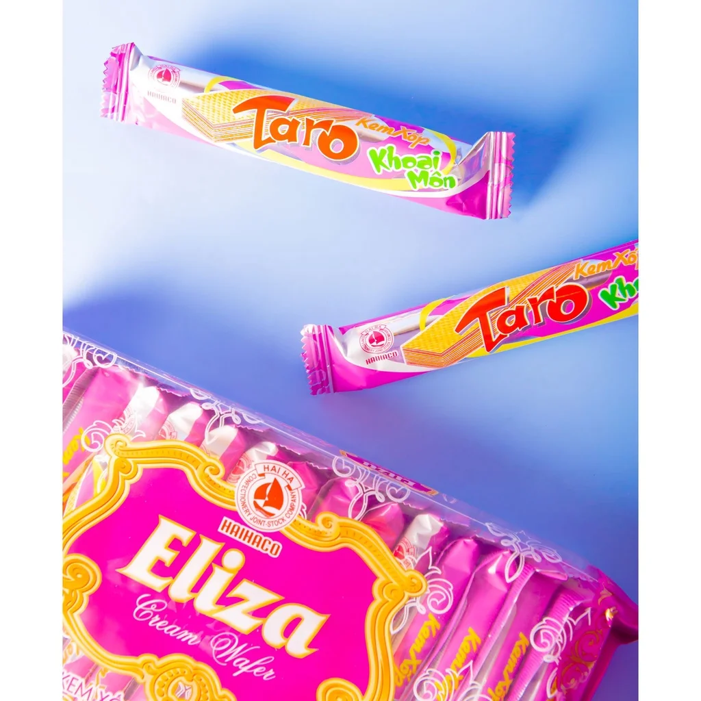 Hot product top pick wafer 2024 multi flavor cream ELIZA cream wafer from HaiHaCo Vietnam since 1960