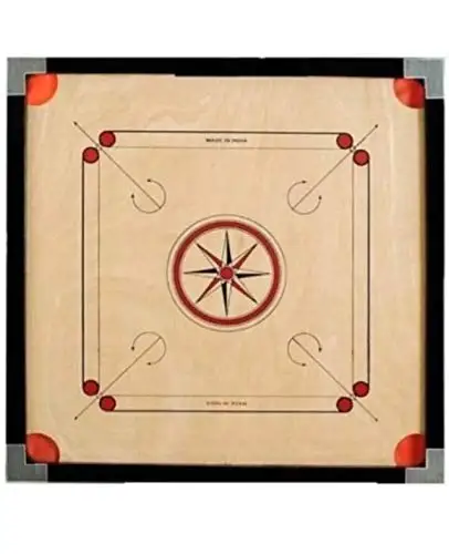 Best Selling Carrom Board Game Regular Medium Size Wood Round Pocket Carrom Board Games For Indoor Games   32 inches - 4mm