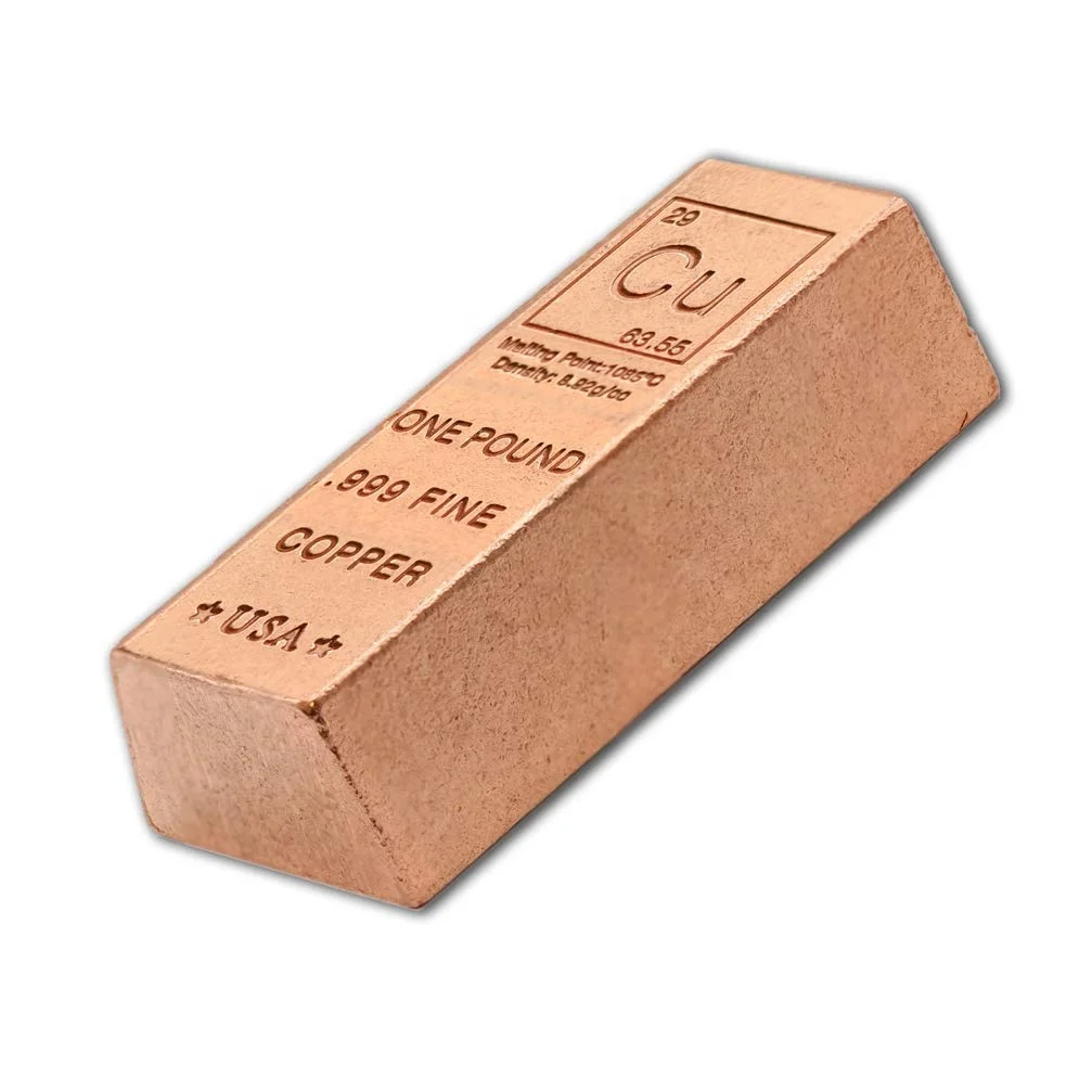 company discount Copper Ingots Pure Copper Ingot 99.999% hot sale