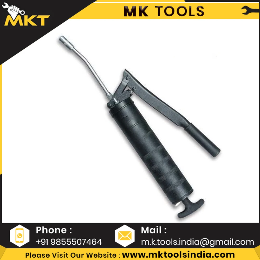 500CC Lubrication Heavy Duty Grip Grease Gun With Whip Hose And Rigid Pipe At Factory Price