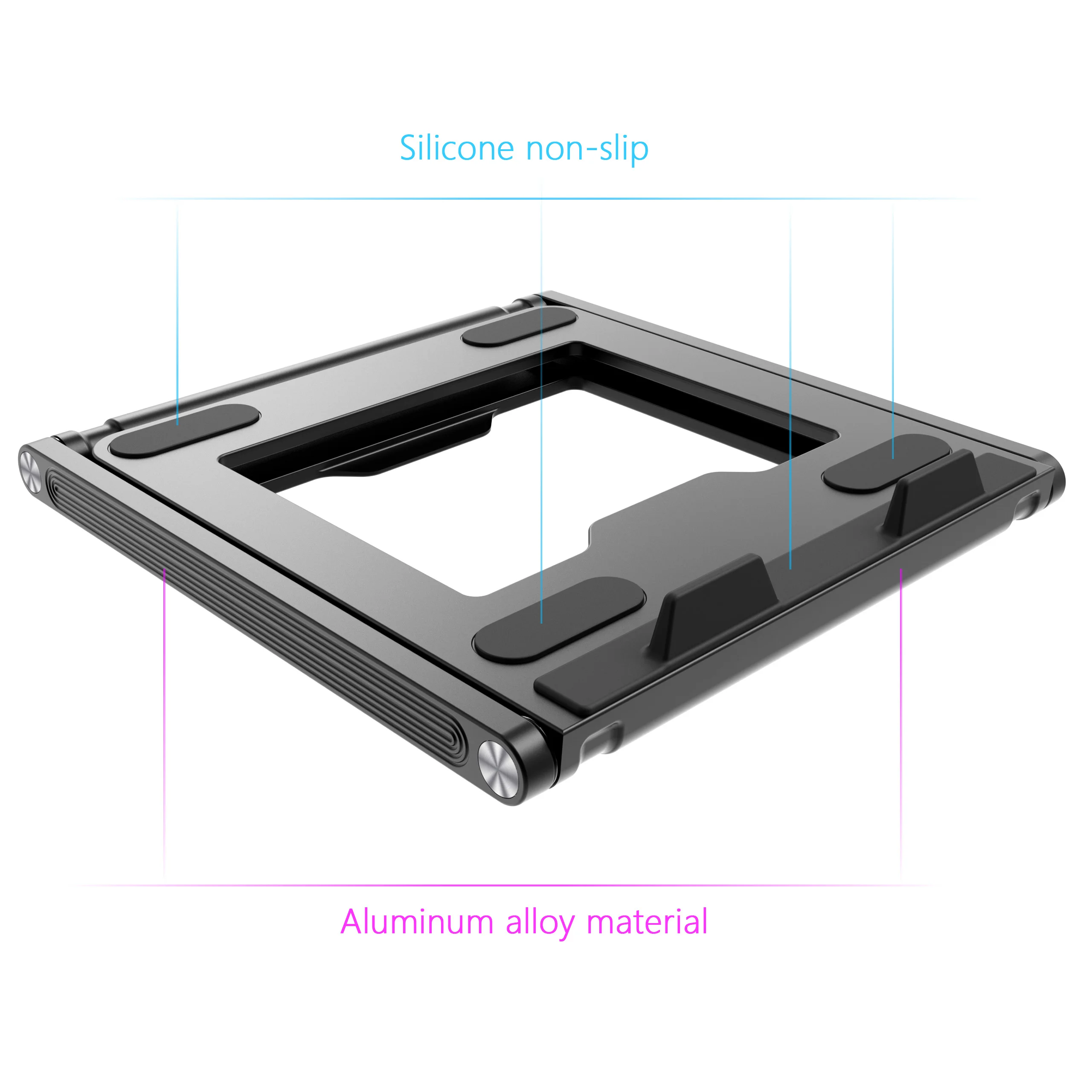 Ergonomic monitor Stand Adjustable Foldable Portablenotebook Stand Aluminum stand Laptop