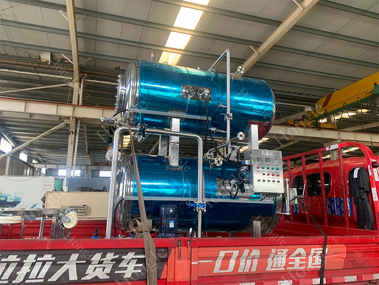 Full Automatic Horizontal Commercial Food Industrial Steam Meat Sterilizer Autoclave Mushroom Sterilizer